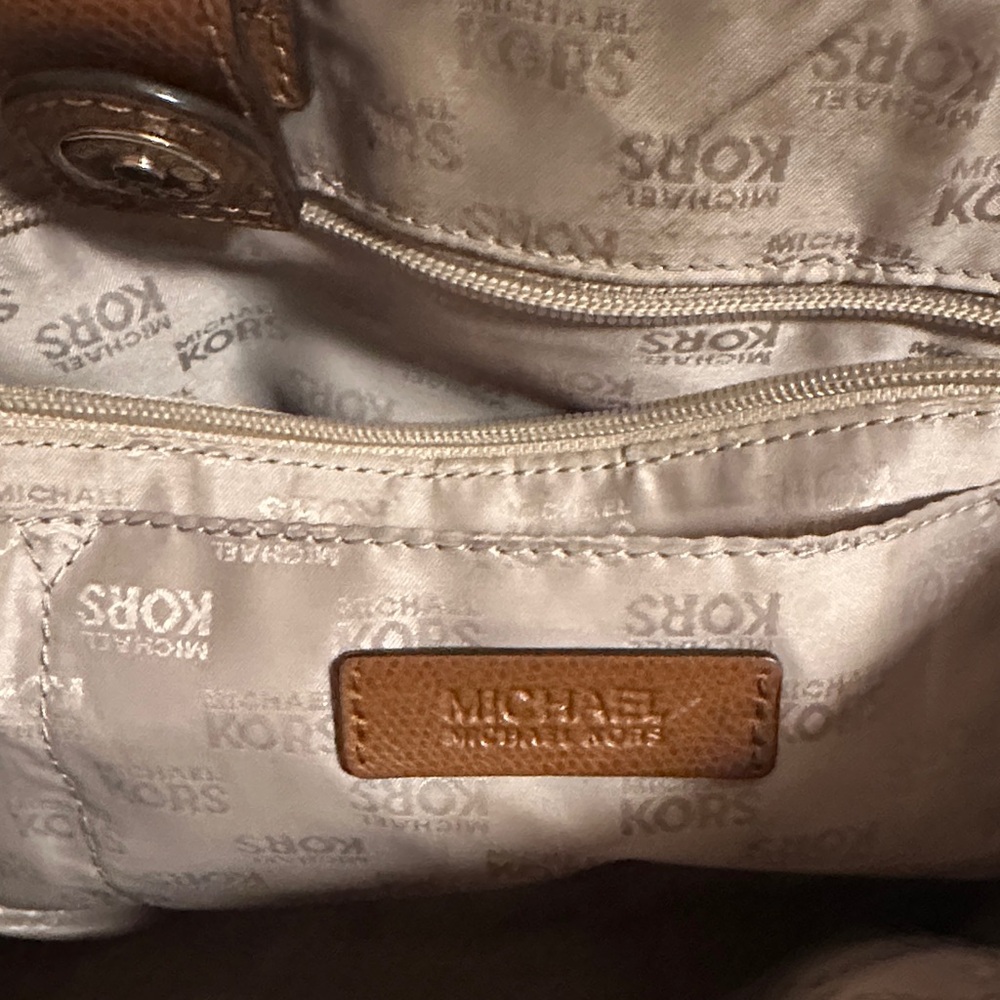 Michael Kors Tan Leather Tote - Picture 5 of 9